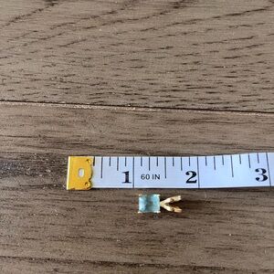 Gold pendant  with Blue topaz Gemstone